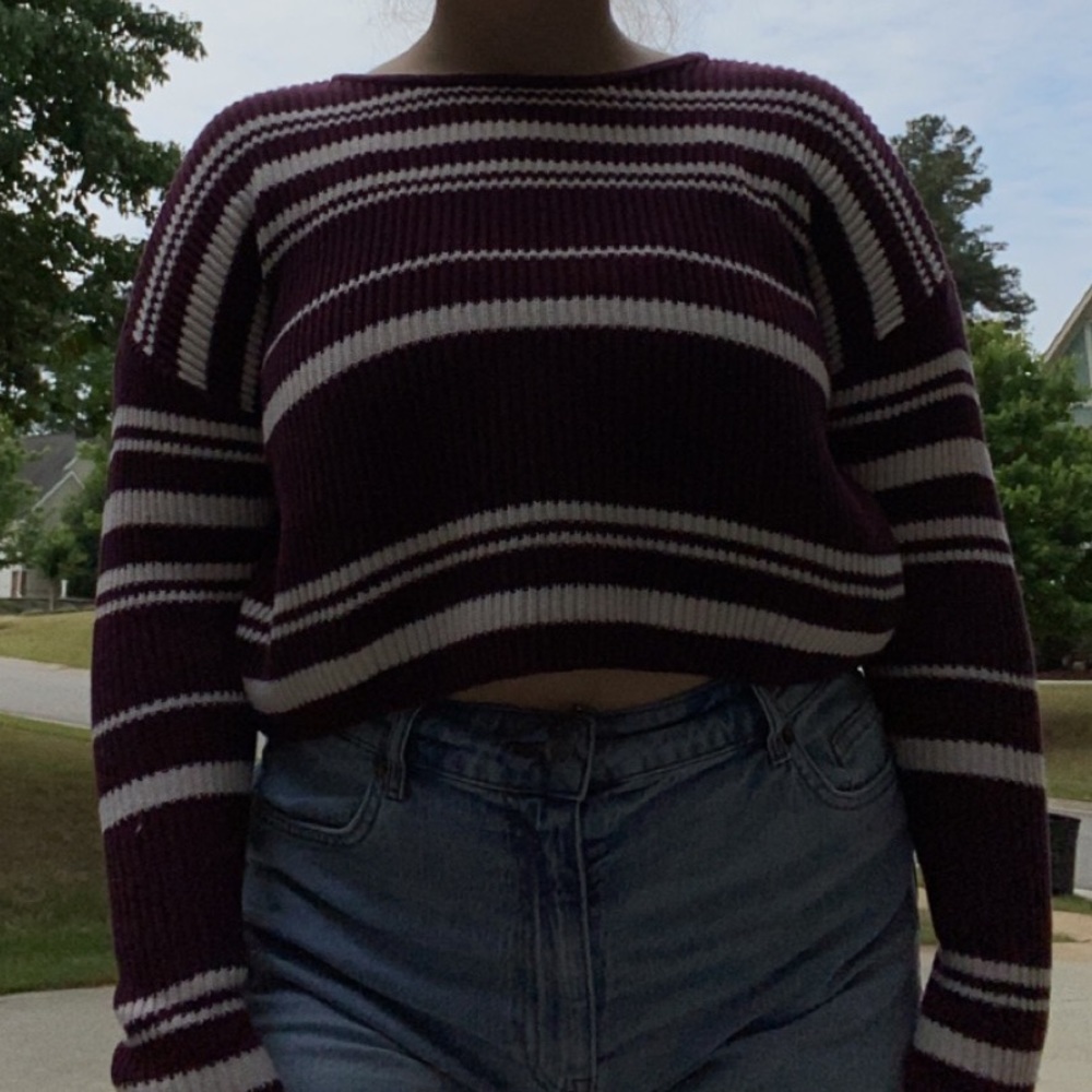 LA Hearts Striped Sweater